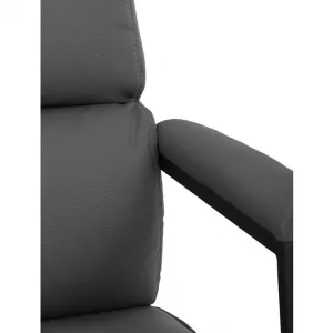 AUTRONIC Kancelárske kreslo KA-D8104 GREY, sivá ekokoža
