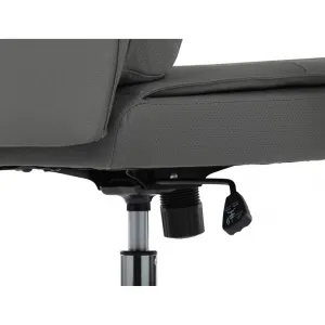 AUTRONIC Kancelárske kreslo KA-D8104 GREY, sivá ekokoža