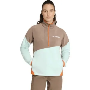 adidas TERREX MULTI CLIMAWARM flís ANORAK Dámska flísová mikina, svetlomodrá, veľkosť