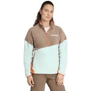 adidas TERREX MULTI CLIMAWARM flís ANORAK Dámska flísová mikina, svetlomodrá, veľkosť