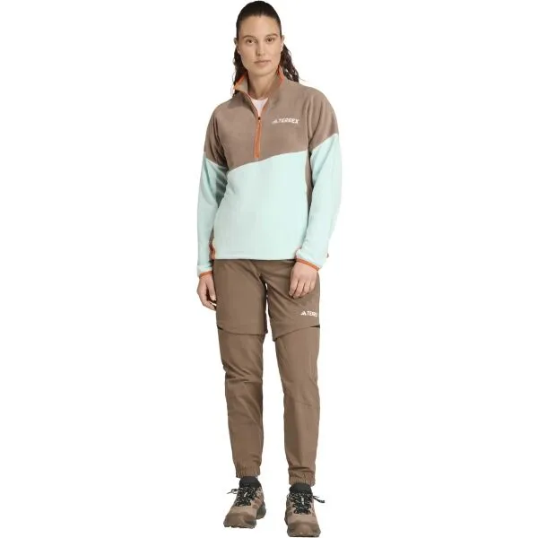 adidas TERREX MULTI CLIMAWARM flís ANORAK Dámska flísová mikina, svetlomodrá, veľkosť