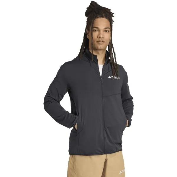 adidas MULTI TERREX CLIMAWARM FZ FL Pánska outdoorová bunda, čierna, veľkosť