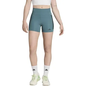 adidas OPTIME 3-STRIPES 1/4 Dámske krátke legíny, svetlomodrá, veľkosť