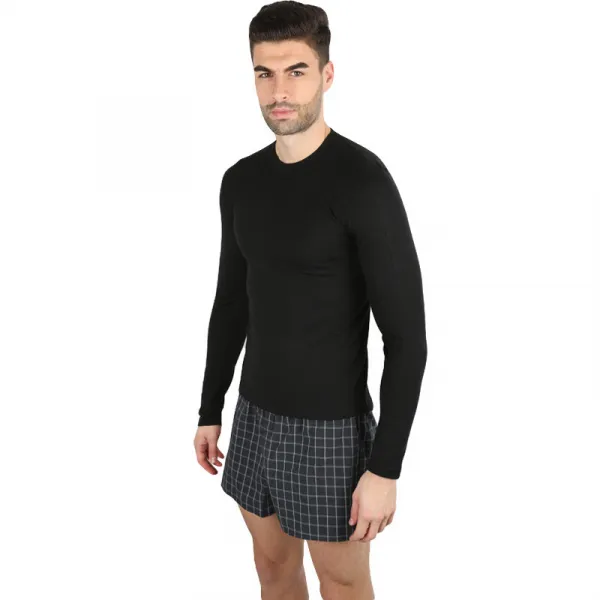 Pánske termo tričko VoXX merino čierne (IN 01) M