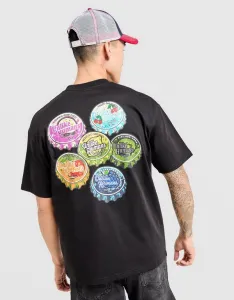 Unlike Humans Tričko Capped Tee Blk-Blk