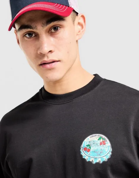 Unlike Humans Tričko Capped Tee Blk-Blk