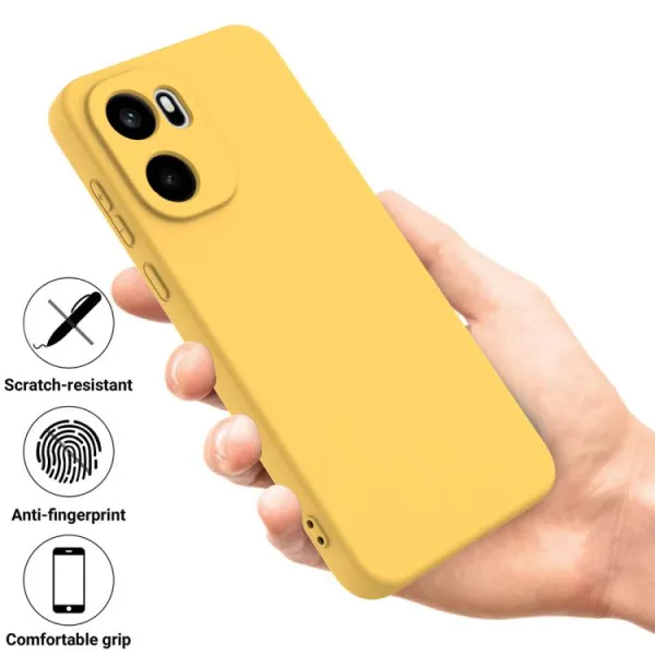 RUBBER Ochranný obal pre OnePlus 15R žltý