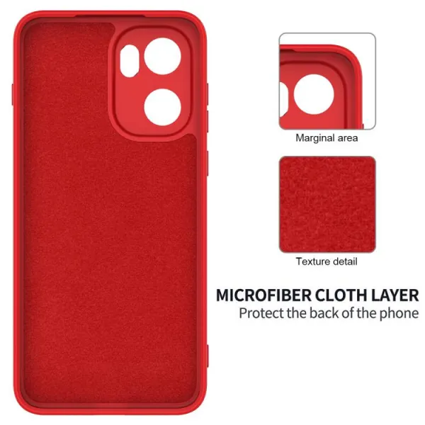 RUBBER Ochranný obal pre OnePlus 15R červený