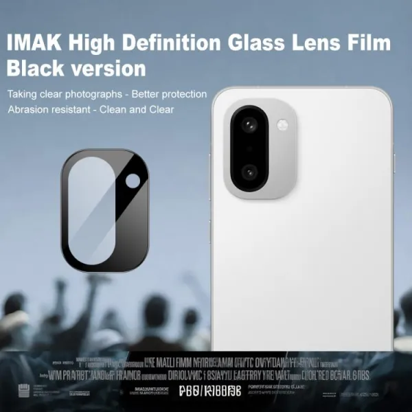 IMAK FULL COVER Sklo pre fotoaparát OnePlus 15R BLACK