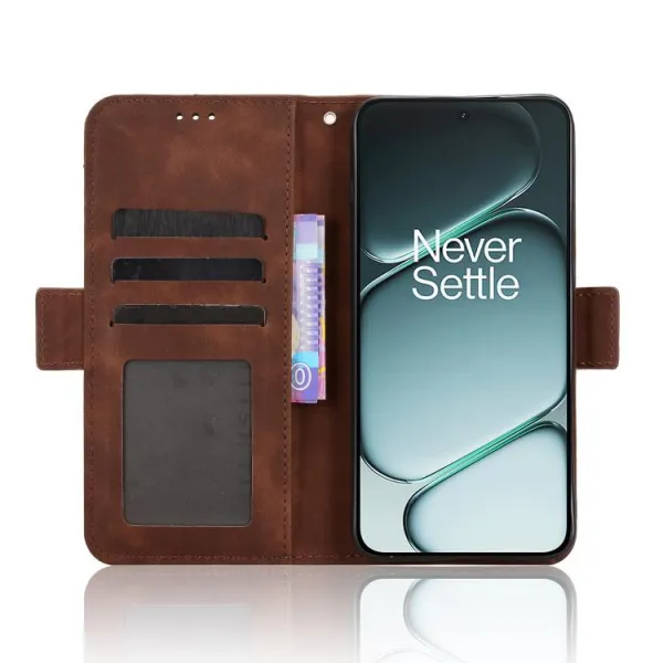 SLOT Peňaženkový obal pre OnePlus 15R hnedý