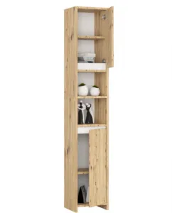 Kúpeľňová skrinka UNI dub artisan / biela