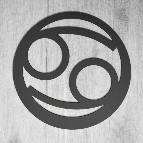Drevený symbol na stenu - Znamenie zverokruhu Rak