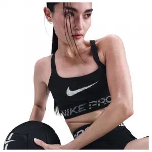 Dámska tréningová športová podprsenka NIKE PRO W NP LS BRA TT GRX BLACK WHITE WHITE