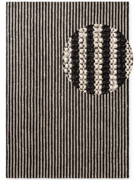 Koberec Elle Decoration Harvest Ebony Ivory Black