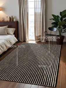 Koberec Elle Decoration Harvest Ebony Ivory Black