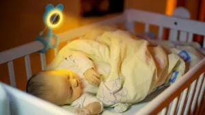 EVOLVEO Baby Monitor N35, dětská chůvička s kamerou,VOX,teploměr,noční vidění,RGB světlo, Modrá