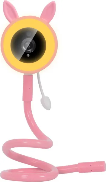 EVOLVEO Baby Monitor N35, dětská chůvička s kamerou,VOX,teploměr,noční vidění,RGB světlo,Růžová