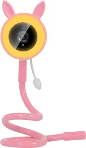 EVOLVEO Baby Monitor N35, dětská chůvička s kamerou,VOX,teploměr,noční vidění,RGB světlo,Růžová