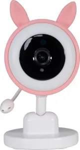 EVOLVEO Baby Monitor N35, dětská chůvička s kamerou,VOX,teploměr,noční vidění,RGB světlo,Růžová