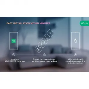 Nous A5 WiFi Smart Predlžovací Kábel Tuya NOUS-A5-1544