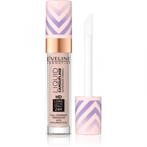 Eveline Cosmetics Liquid Camouflage vodeodolný korektor s kyselinou hyalurónovou odtieň 03 Soft Natural 7.5 ml