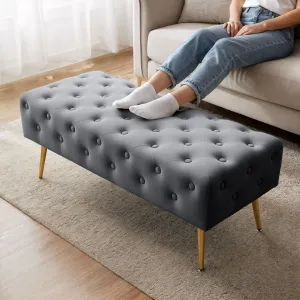 Ak furniture Taburet Monaco grafitový