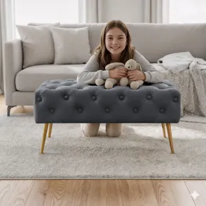 Ak furniture Taburet Madrid grafitový
