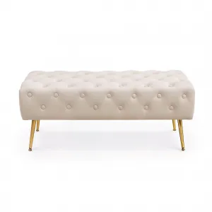Ak furniture Taburet Monaco béžový
