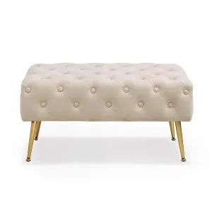 Ak furniture Taburet Madrid béžový