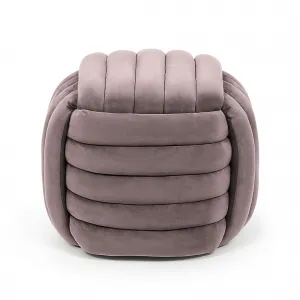 Ak furniture Taburet Nilo tmavě růžový