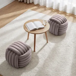 Ak furniture Taburet Nilo tmavě růžový