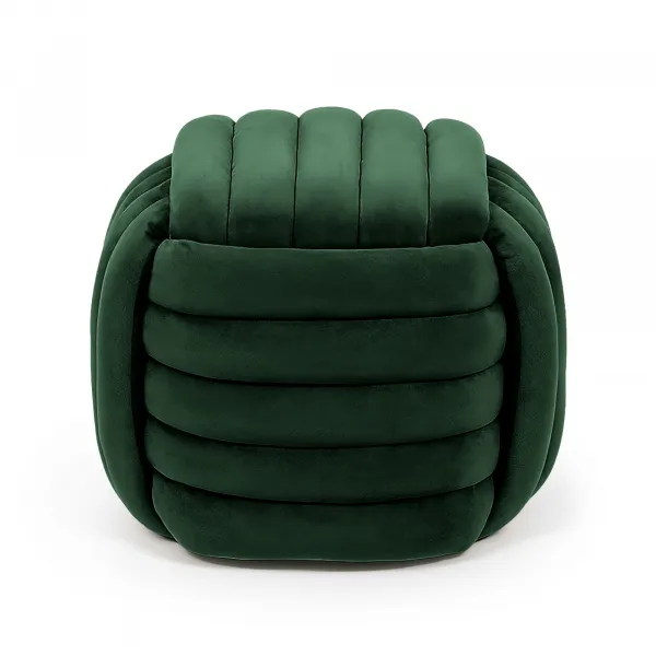 Ak furniture Taburet Nilo lahvově zelený