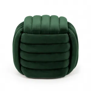 Ak furniture Taburet Nilo lahvově zelený