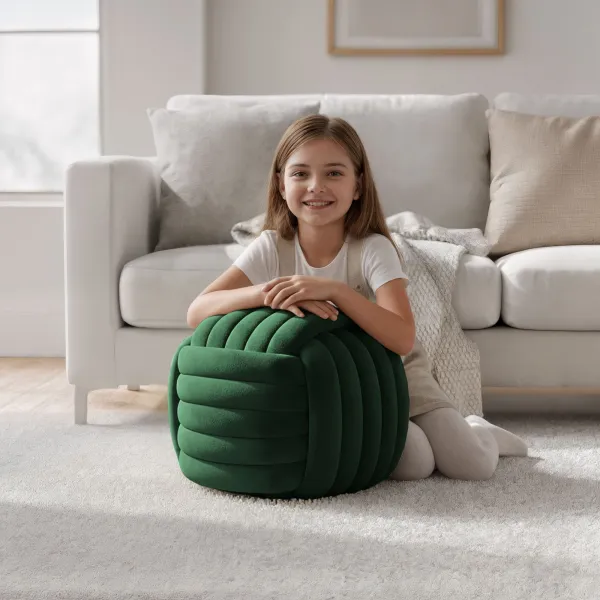 Ak furniture Taburet Nilo lahvově zelený