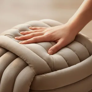Ak furniture Taburet Nilo béžový