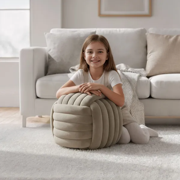 Ak furniture Taburet Nilo béžový