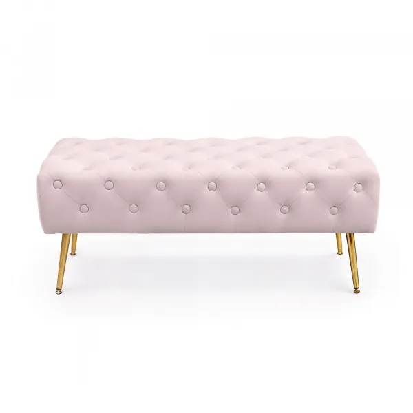 Ak furniture Taburet Monaco pudrově růžový
