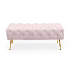 Ak furniture Taburet Monaco pudrově růžový