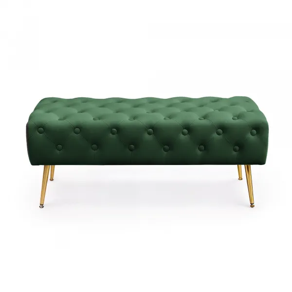 Ak furniture Taburet Monaco lahvově zelený