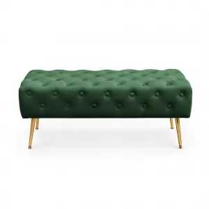 Ak furniture Taburet Monaco lahvově zelený