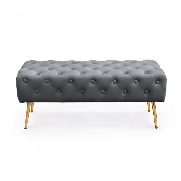 Ak furniture Taburet Monaco grafitový