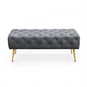 Ak furniture Taburet Monaco grafitový