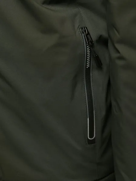 Trendy zimná bunda s kapucňou zelená