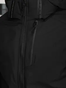 Trendy zimná bunda s kapucňou čierna