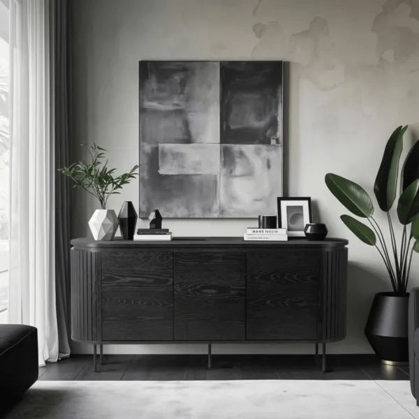 Vivaldi Komoda Beck 160 cm čierna