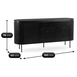 Vivaldi Komoda Beck 160 cm čierna