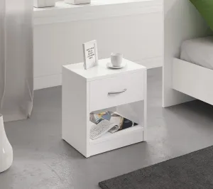 Vivaldi Nočný stolík Naka 39 cm biely