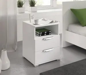 Vivaldi Nočný stolík Naka 46 cm biely