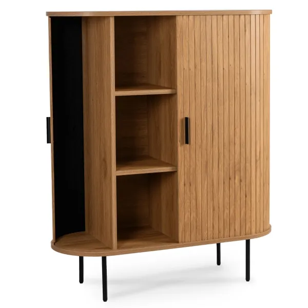 Vivaldi Komoda Trish 100 cm dub prírodný/čierna