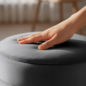 Ak furniture Taburet Luna grafitový